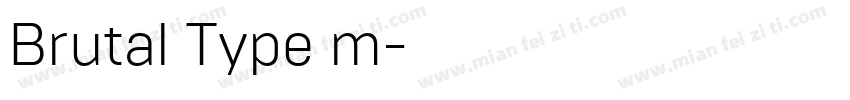 Brutal Type m字体转换